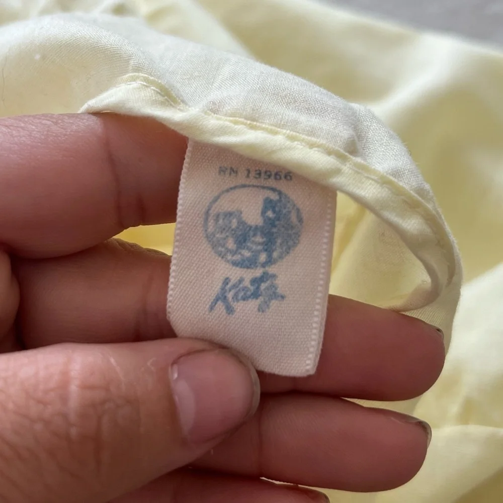 Vintage KATY Pale Yellow Night Gown
